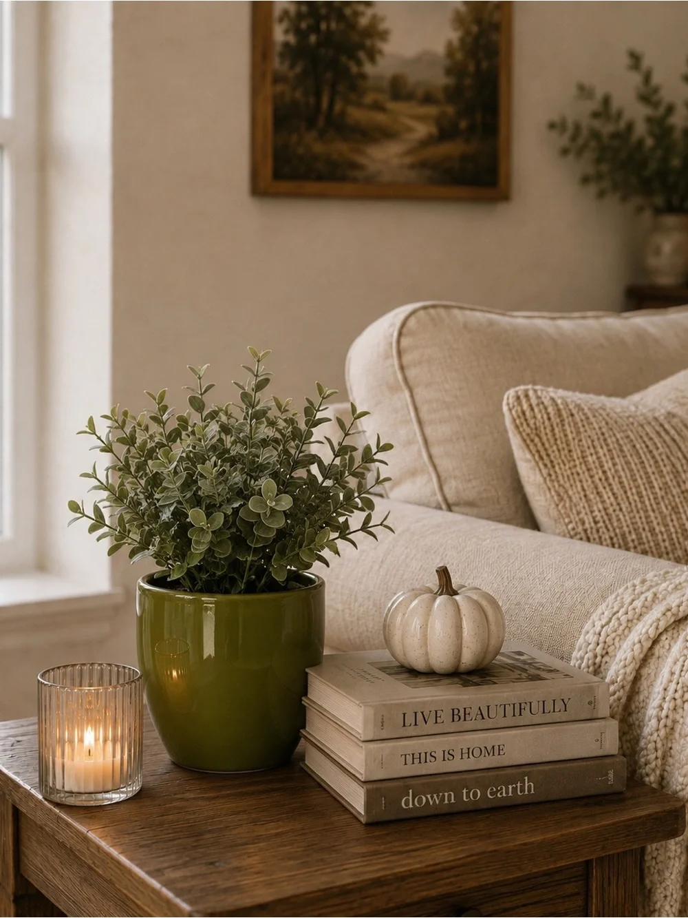 Green Ceramic Planter Pot